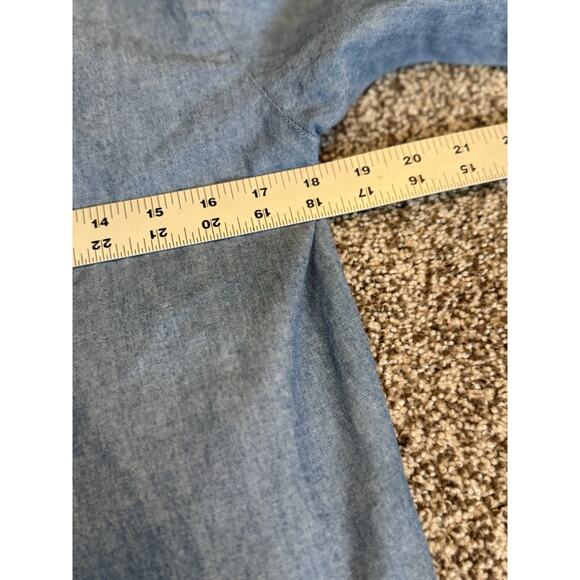 BellePointe Women’s Small Christmas Denim Shirt – Santa Embroidery - Picture 5 of 8